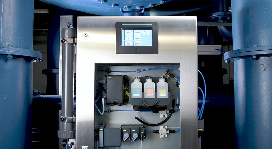 Compact control cabinet solution for cost-effective water analysis